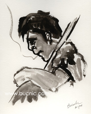 Nicola Bucci -Bucnic-: jazz water colours - acquerelli jazz. Armstrong, Billie Holiday, Monk, Miles Davis, Chet Baker, John Coltrane, Charlie parker, Clifford Brown, Dizzie Gillespie, Ella Fitzgerald...
