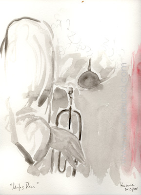 Nicola Bucci -Bucnic-: jazz water colours - acquerelli jazz. Armstrong, Billie Holiday, Monk, Miles Davis, Chet Baker, John Coltrane, Charlie parker, Clifford Brown, Dizzie Gillespie, Ella Fitzgerald...