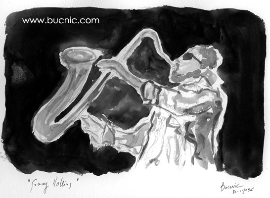 Nicola Bucci -Bucnic-: jazz water colours - acquerelli jazz. Armstrong, Billie Holiday, Monk, Miles Davis, Chet Baker, John Coltrane, Charlie parker, Clifford Brown, Dizzie Gillespie, Ella Fitzgerald...