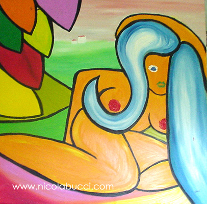 Nicola Bucci:tele, graffiti, acquerelli,disegni, acqua forte, puntasecca...></td>
    <td width=