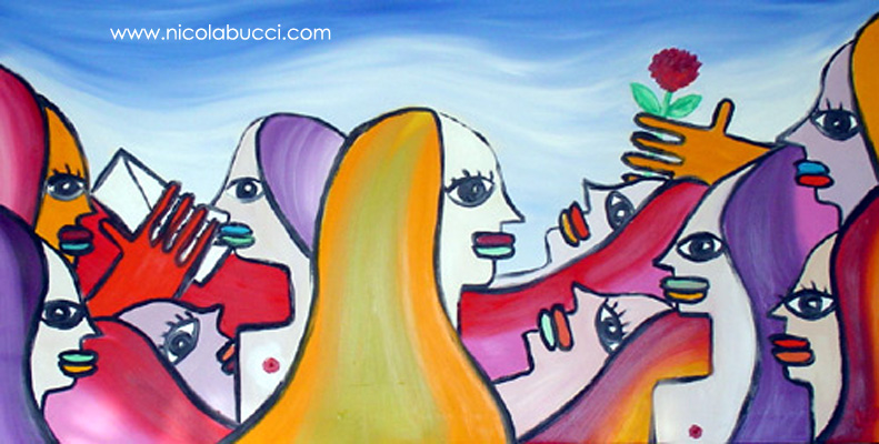Nicola Bucci:tele, graffiti, acquerelli,disegni, acqua forte, puntasecca...></td>
    <td width=