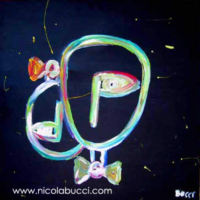 Nicola Bucci:tele, graffiti, acquerelli,disegni, acqua forte, puntasecca...></td>
    <td width=
