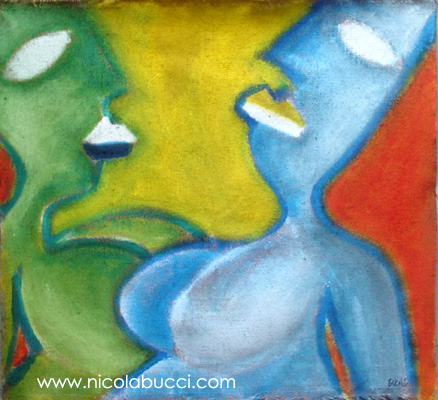 Nicola Bucci:tele, graffiti, acquerelli,disegni, acqua forte, puntasecca...></td>
    <td width=